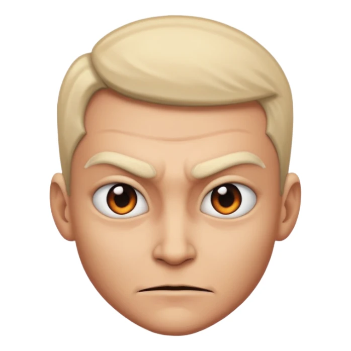 Looking off to the side with an evil smirk sticker