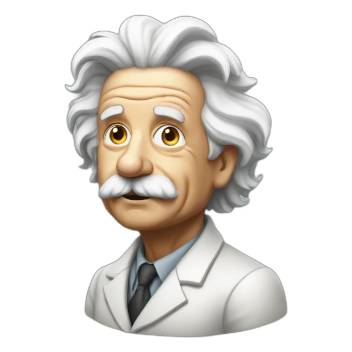 Einstein wondering sticker
