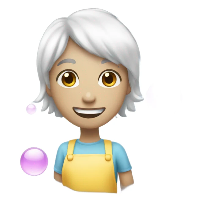 aesthetic cleaning theme emoji featuring bubbles  sticker