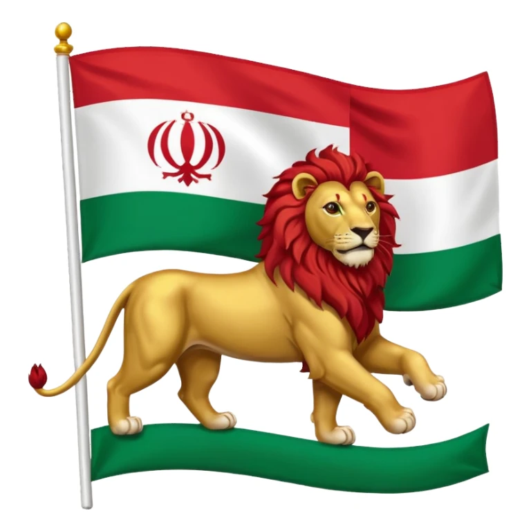 Old iran flag emoji sticker