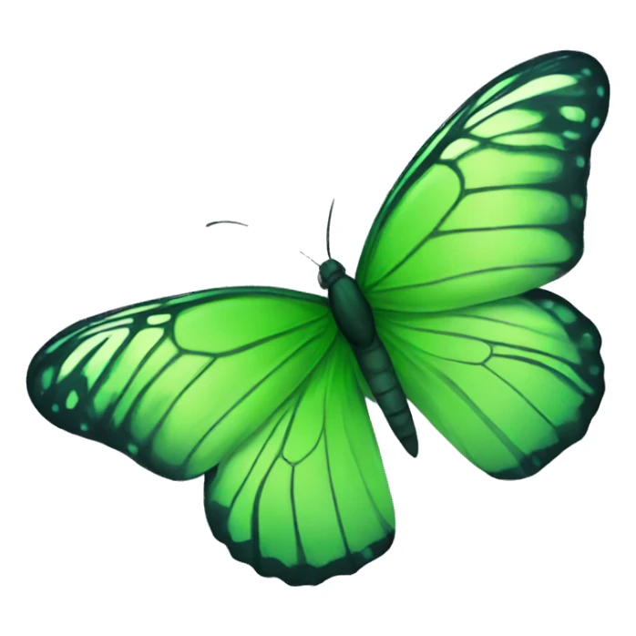 butterfly green Leo  sticker