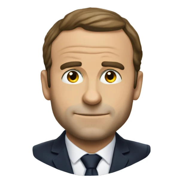 Macron qui embrasse Castex sticker