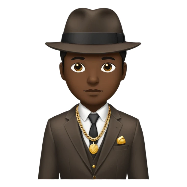 Nonchalant gangster sticker