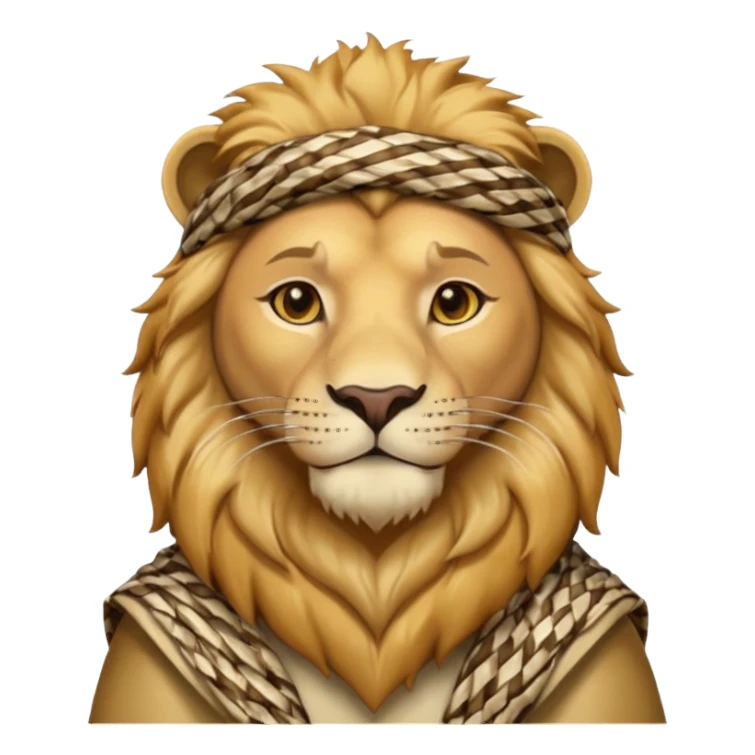 León con keffiyeh sticker