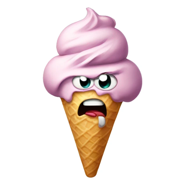 Ice cream angry  sticker