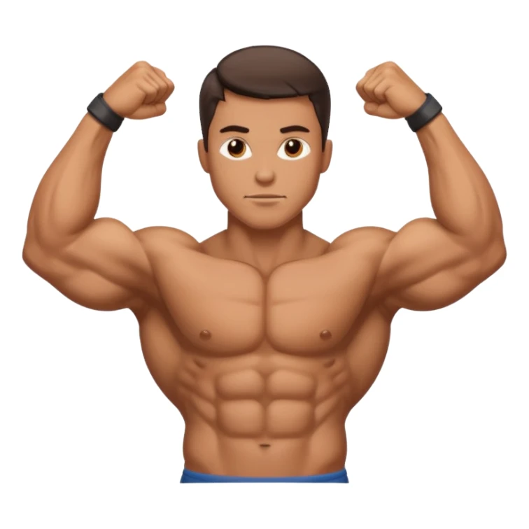 muscle biceps sticker