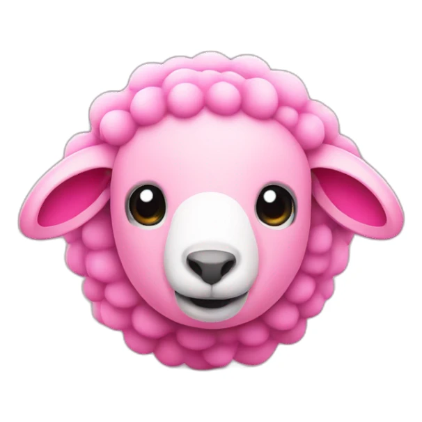 Cute Pink sheep turbocharger sticker