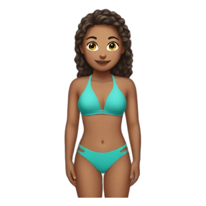 Cute swimsuit sticker