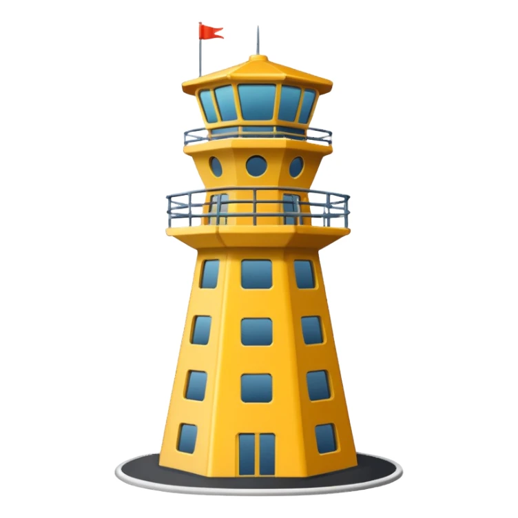 air traffic control tower sticker