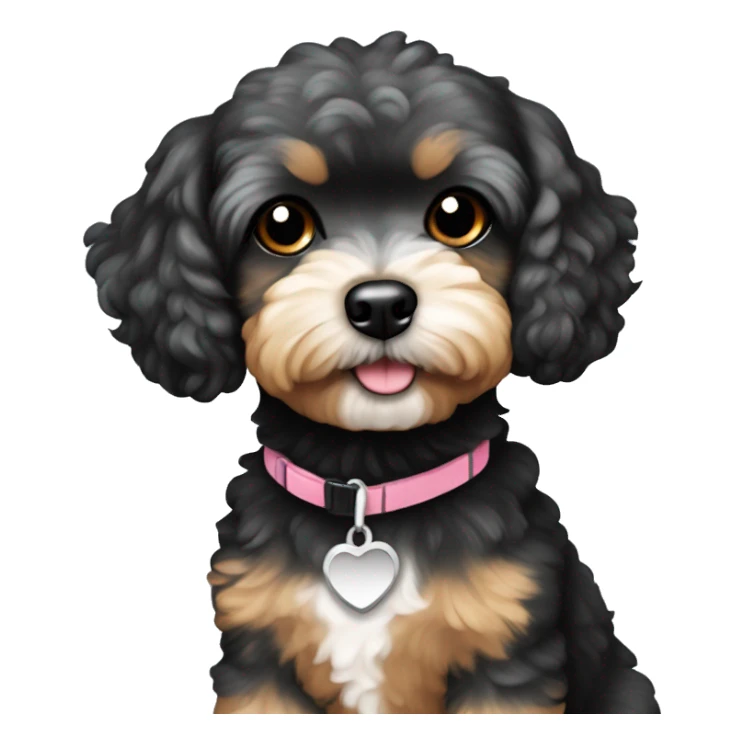 black and tan maltipoo sticker