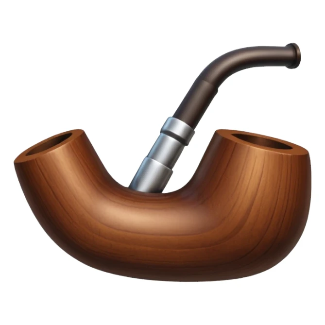 pipe en bois de magritte sticker