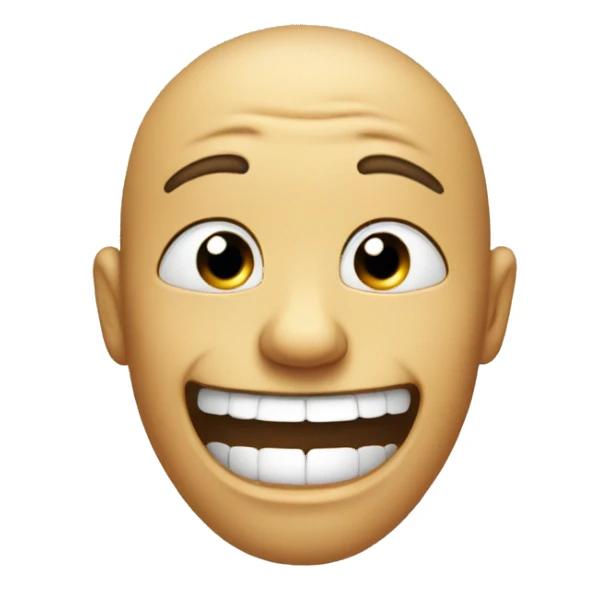 crying laughing with eyes wide open sticker