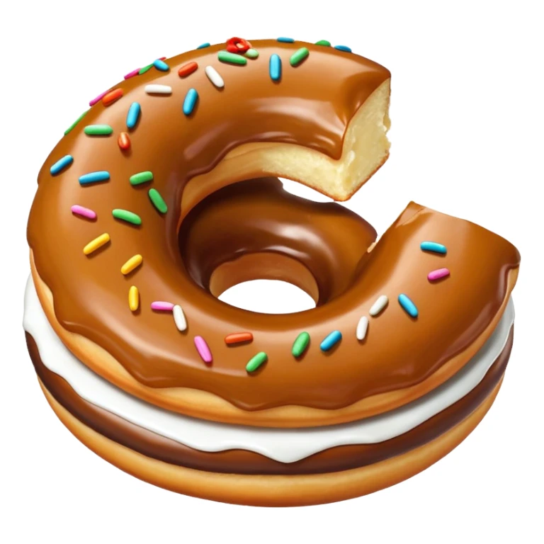Karamelli çilekli donut sticker