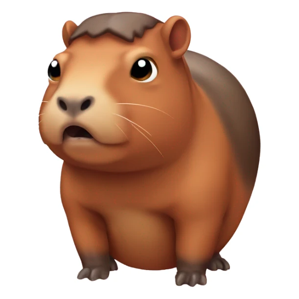 Capibara una mochilita de tortuga sticker