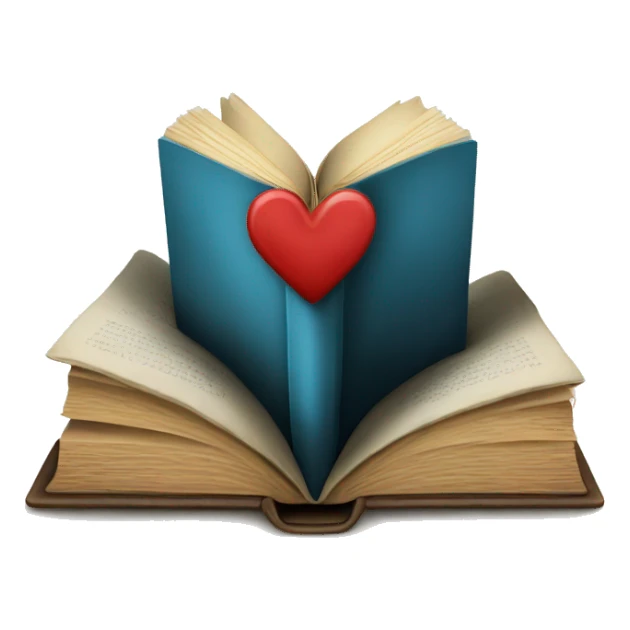 Book with heart sticker