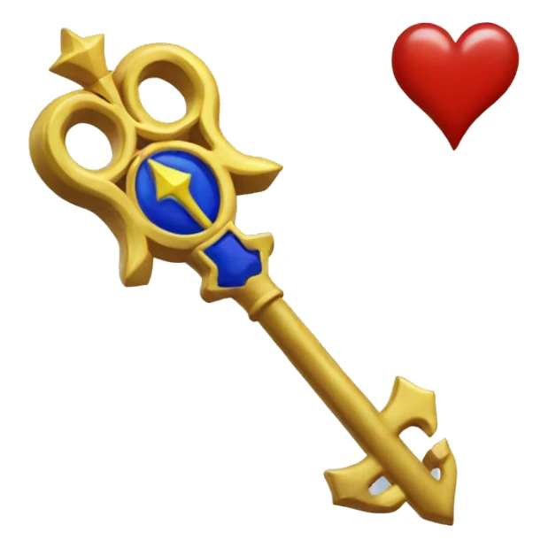 Kingdom hearts key sticker