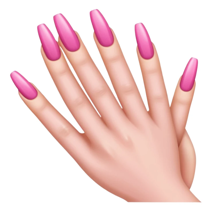 Long pretty nails sticker