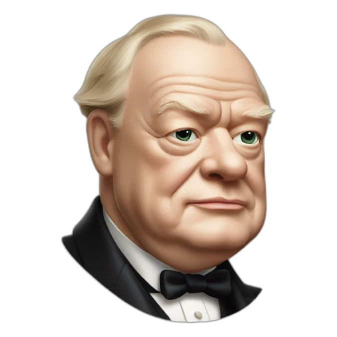 winston churchill sticker