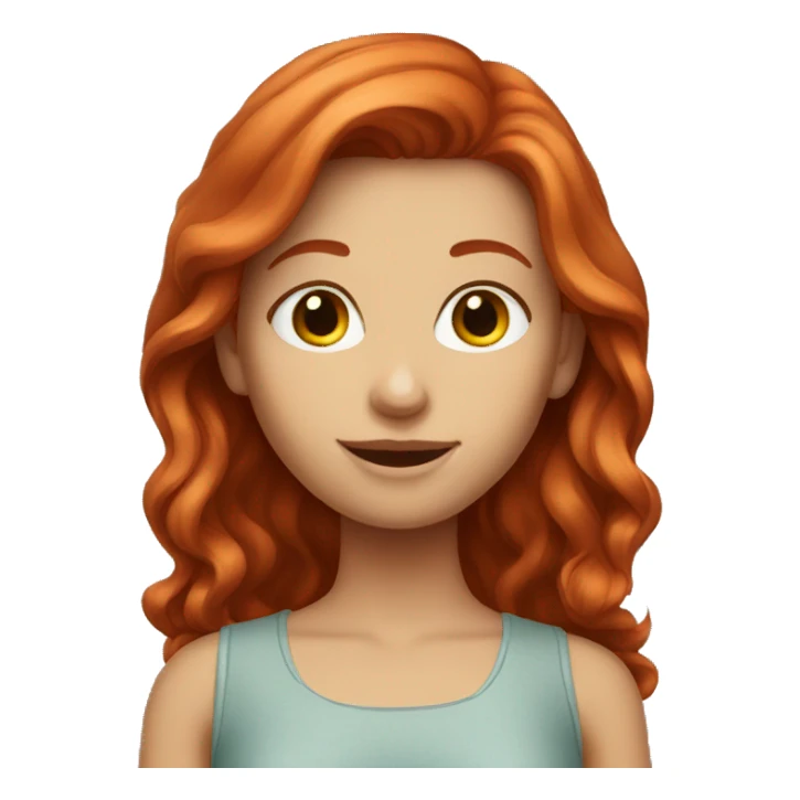 Redhead girl  sticker