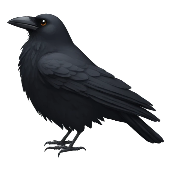 a crow sticker