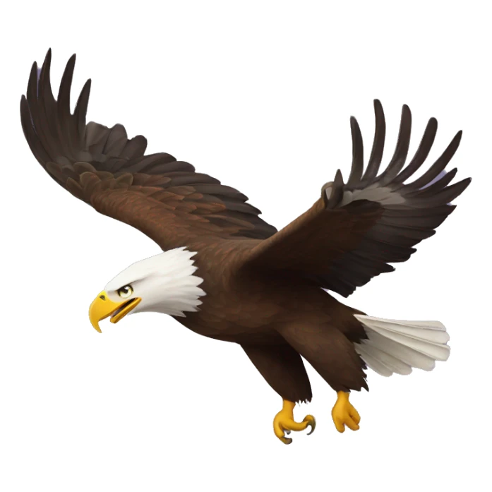 Bald Eagle Flying sticker