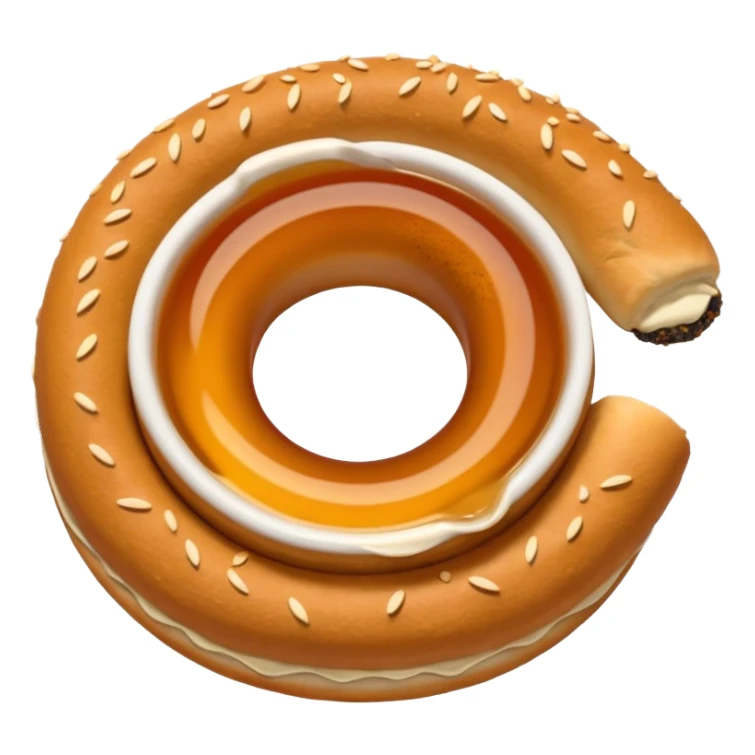 1 simit 1 Çay sticker