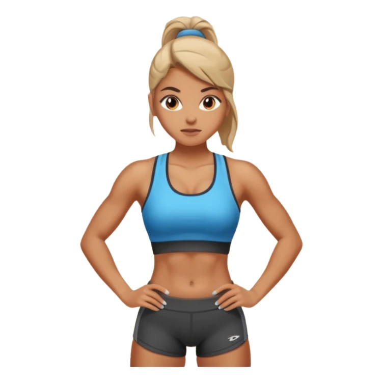Gym girl sticker