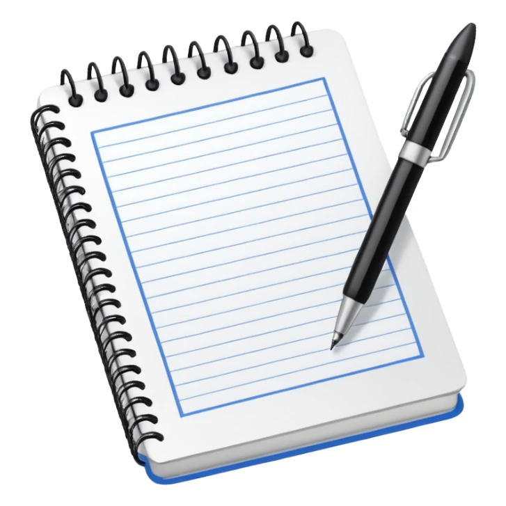 A textbook and a copybook with a pen sticker