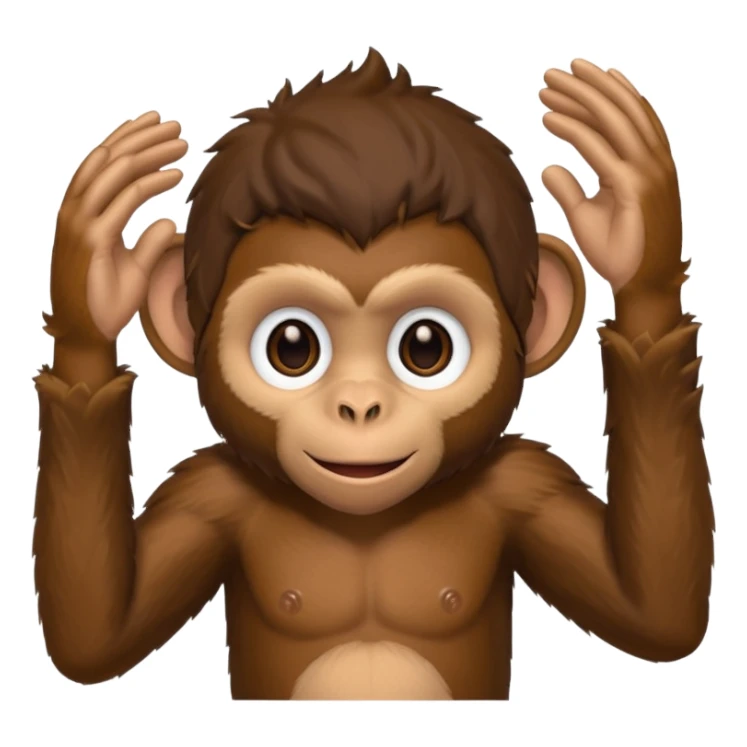 Make a black guy as a monkey sticker