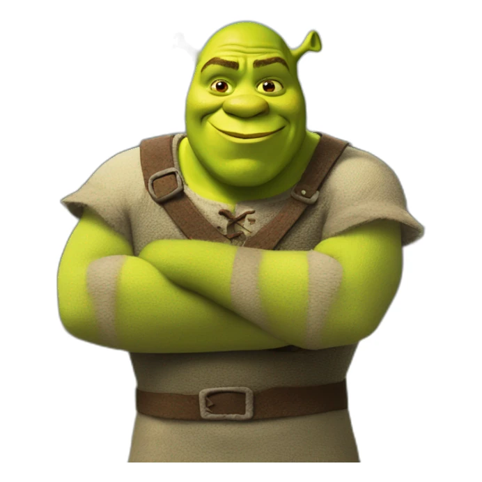 shrek as fiona sticker