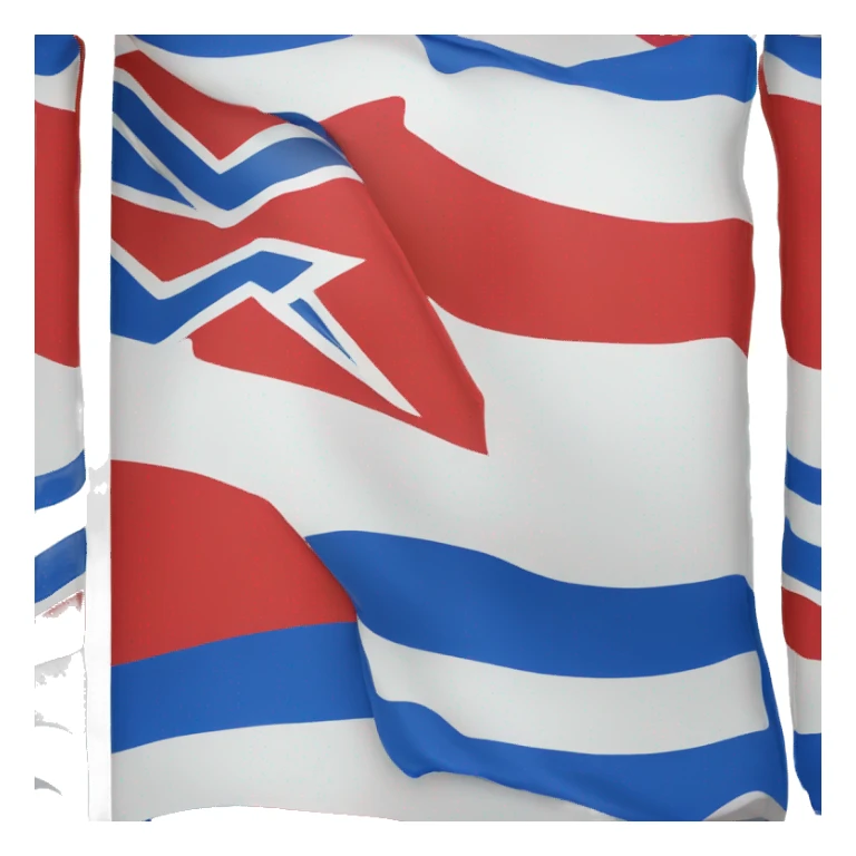 Flag color red and blue sticker