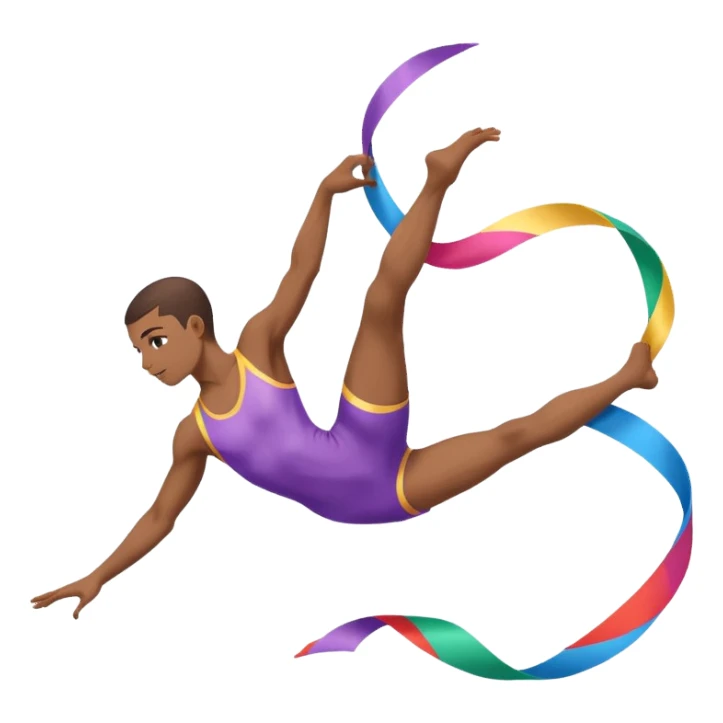 Acrobat + ribbon sticker