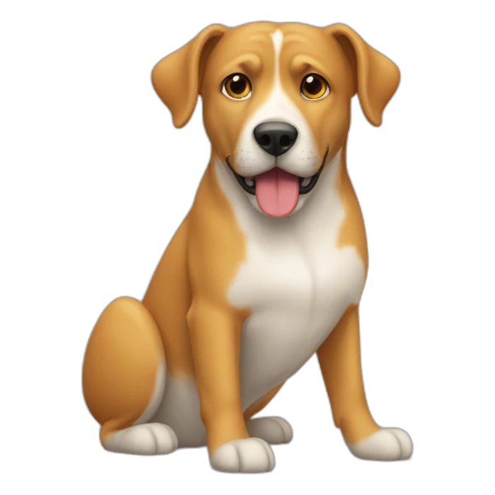 Hund mit katze daneben sticker