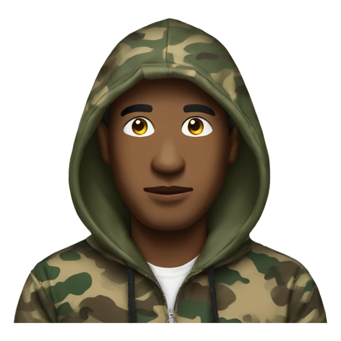 Man wears bape hoodie  sticker