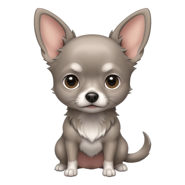 gray chihuahua  sticker