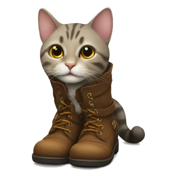 Cat in boots sticker