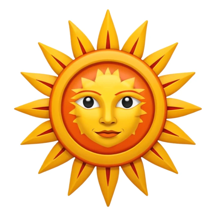 Orange Cherokee flag sticker