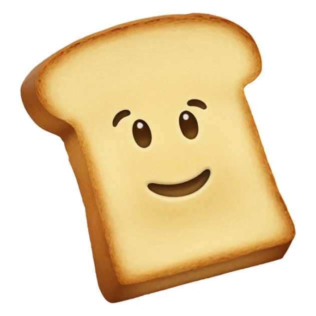 A single slice of bread  sticker