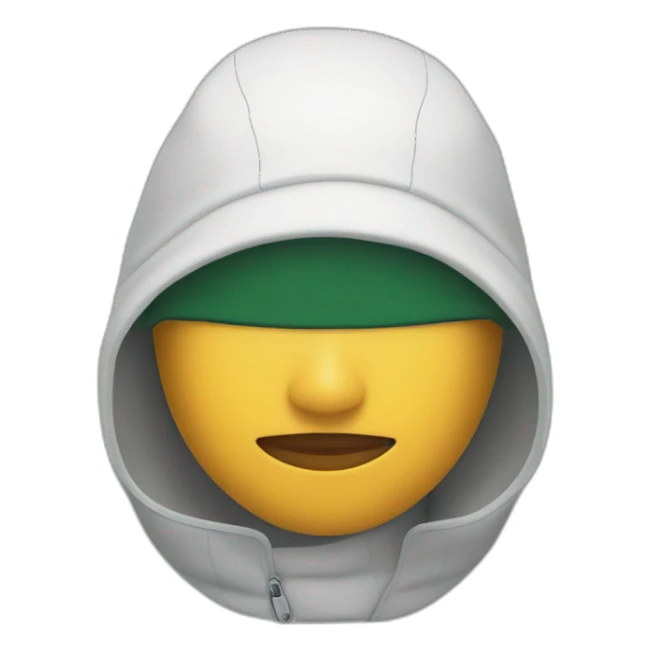 Latin woman using Lacoste balaclava sticker