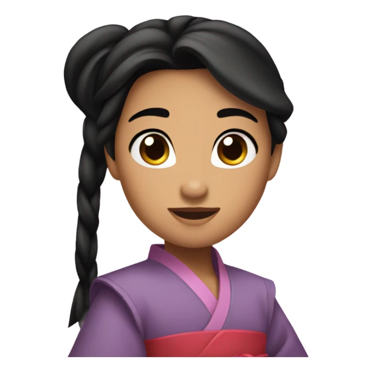 Mulan sending love sticker