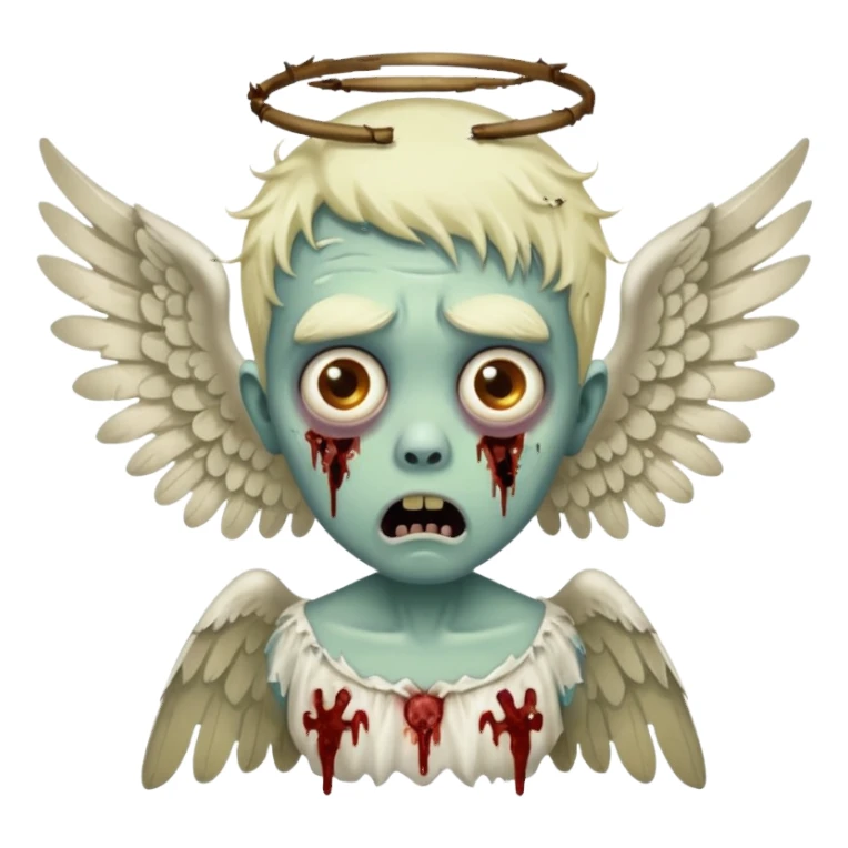 suprised zombieangle sticker