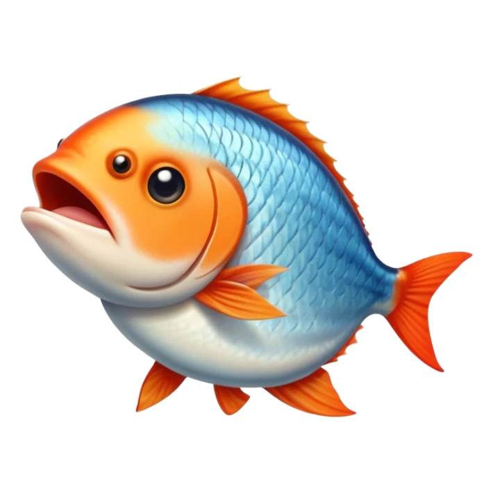 Fish flipping someone off sticker
