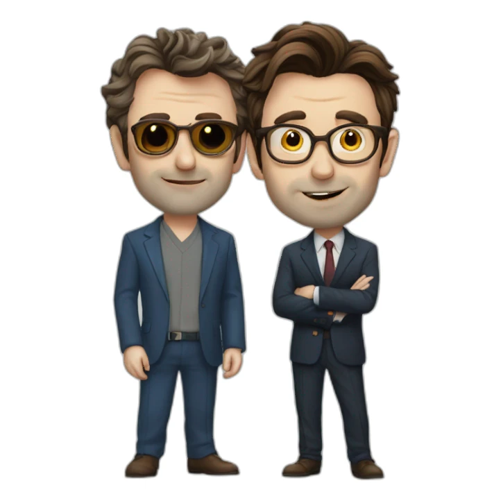 michael-sheen-with-david-tennant sticker
