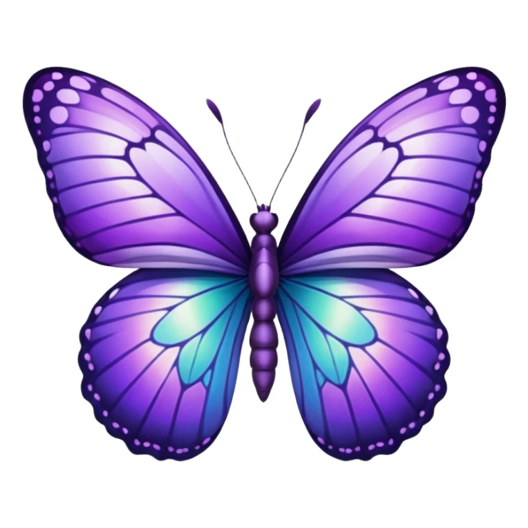 Purple butterfly sticker