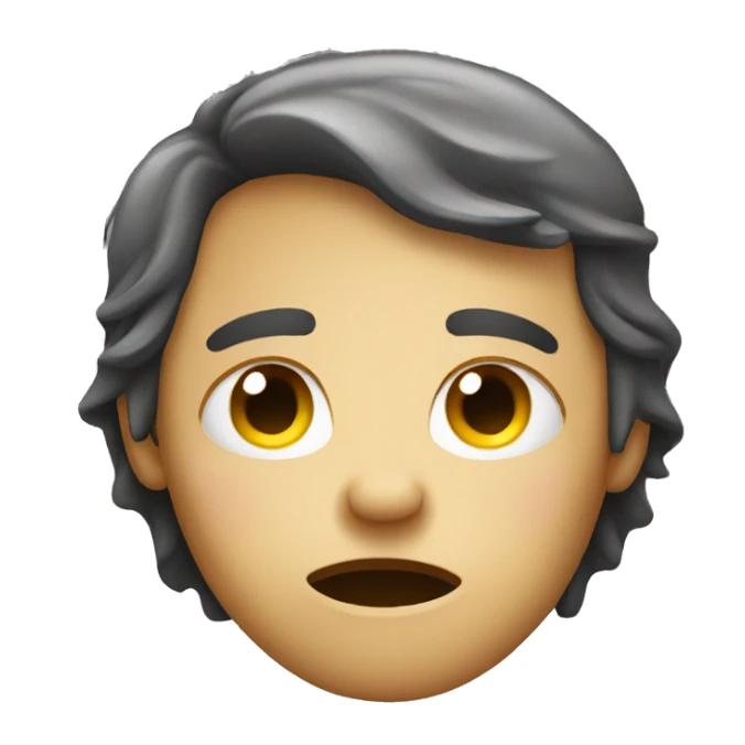 Face like tired  sticker