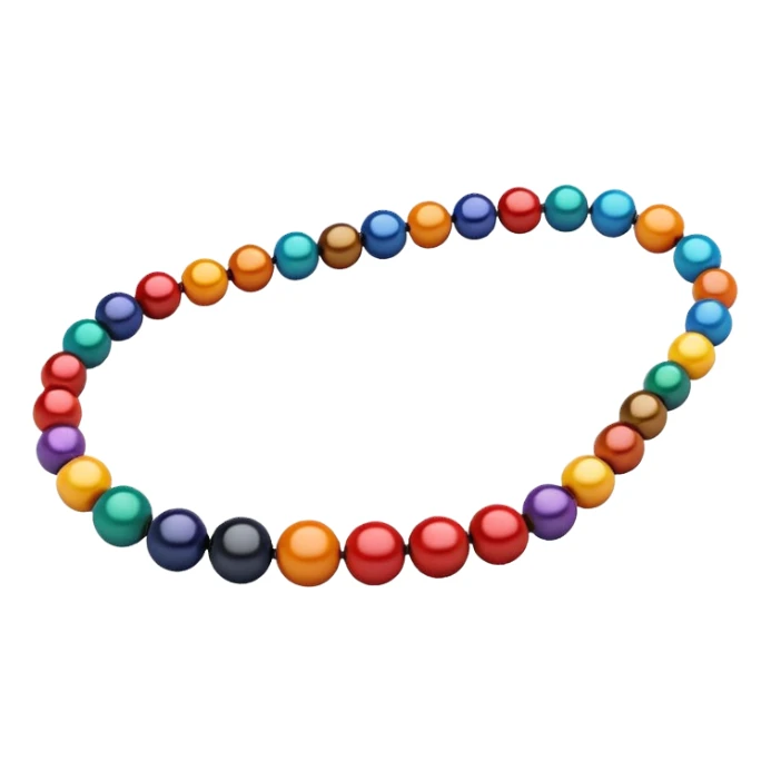 Colorful String Bead sticker