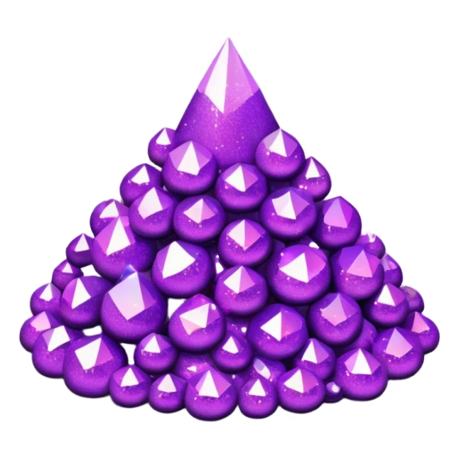 Purple Glitter teste sticker