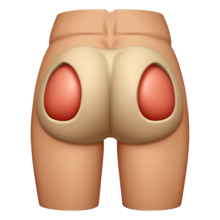 Farting butt passing gas sticker