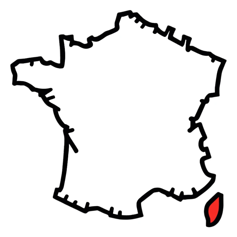 France map with flag colors sticker