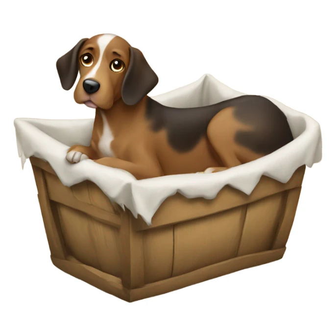 A dog in a manger  sticker